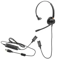 Voice 510N Auriculares, Centro de llamadas con cable, QD, monoaural, USB, negro