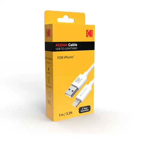 Kodak 30425996 cable de conector Lightning 1 m Blanco