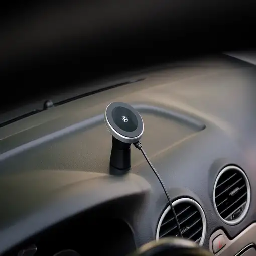 Cargador inalámbrico para coche, con certificación Qi, Tellur WCC2,color negro