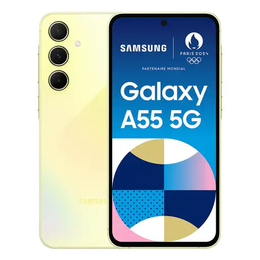 Smartphone Samsung Galaxy A55 5G(6.6'')   128GB/8GB RAM amarillo SAMSUNG