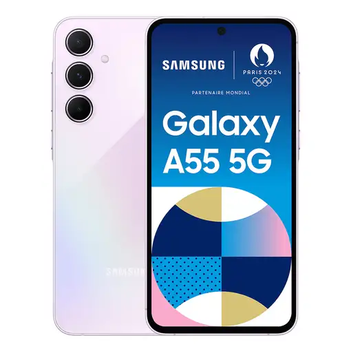 Smartphone Samsung Galaxy A55 5G(6.6'') 128GB/8GB RAM lila SAMSUNG