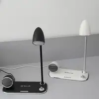 Tellur Nostalgia Cargador Inalámbrico 15W, Altavoz 5W, Lámpara de Escritorio