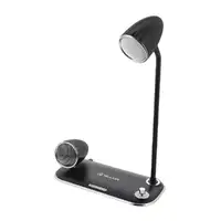 Tellur Nostalgia Cargador Inalámbrico 15W, Altavoz 5W, Lámpara de Escritorio