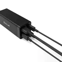 Cargador de pared Tellur PDHC2 65W (2xPD 2xQC3.0), UE,REINO UNIDO,EE. UU., negro