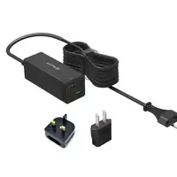 Cargador de pared Tellur PDHC2 65W (2xPD 2xQC3.0), UE,REINO UNIDO,EE. UU., negro