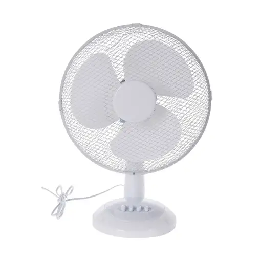 Well Home Ventilador de mesa, cabezal ajustable y oscilante