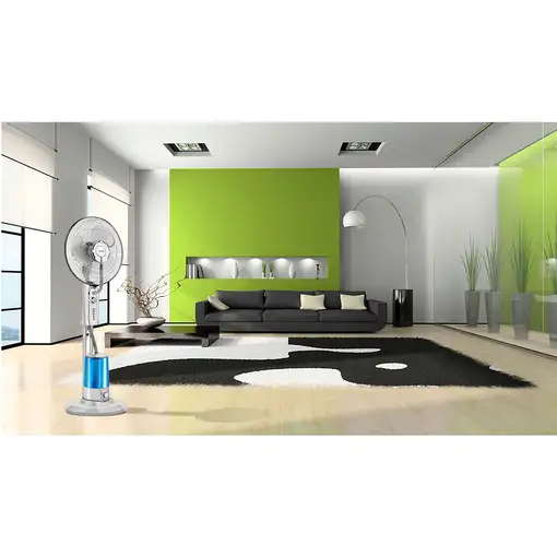 Ventilador Pie con Nebulizador de Agua, Oscilante, 3 Velocidades, MPM, MWP-20