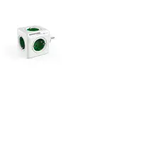 Allocacoc PowerCube Original base múltiple 5 salidas AC Interior Verde, Blanco
