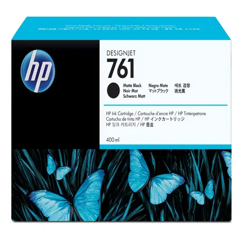 HP Cartucho de tinta DesignJet 761 negro mate de 400 ml HP Cartucho de tinta DesignJet 761 negro mate de 400 ml
