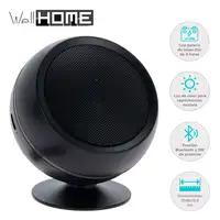 Well Home Altavoz inalámbrico con Bluetooth v5 y luz, recargable