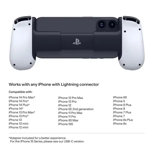 Backbone One for iPhone PlayStation Edition Blanco Lightning Gamepad PC, Playstati