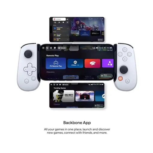 Backbone One for iPhone PlayStation Edition Blanco Lightning Gamepad PC, Playstati