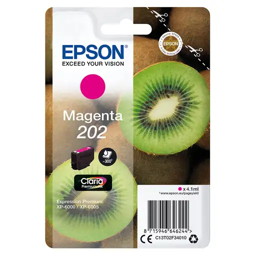 Epson Kiwi Singlepack Magenta 202 Claria Premium Ink