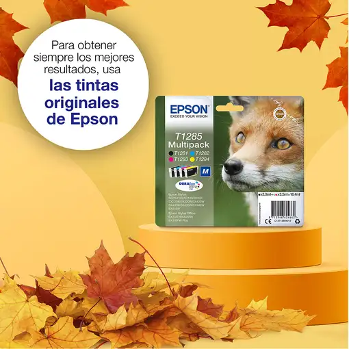 Epson Fox Tinta negra T1281 DURABrite Ultra Zorro