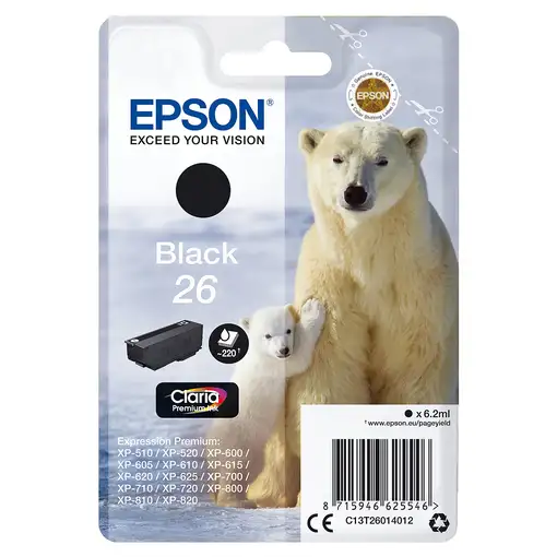 Epson Polar bear Cartucho 26 negro (etiqueta RF)