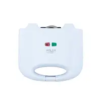 Adler AD 311 gofrera 2 barquillo(s) 700 W Negro, Blanco