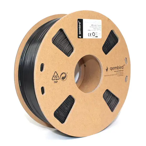 Gembird 3DP-ABS1.75-01-BK material de impresión 3d ABS Negro 1,4 kg