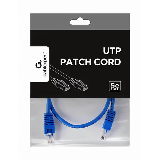 Gembird PP12-0.5M/B cable de red Azul 0,5 m Cat5e