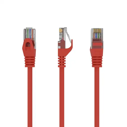 Gembird PP6U-0.25M cable de red Rojo 0,25 m Cat6 U/UTP (UTP)