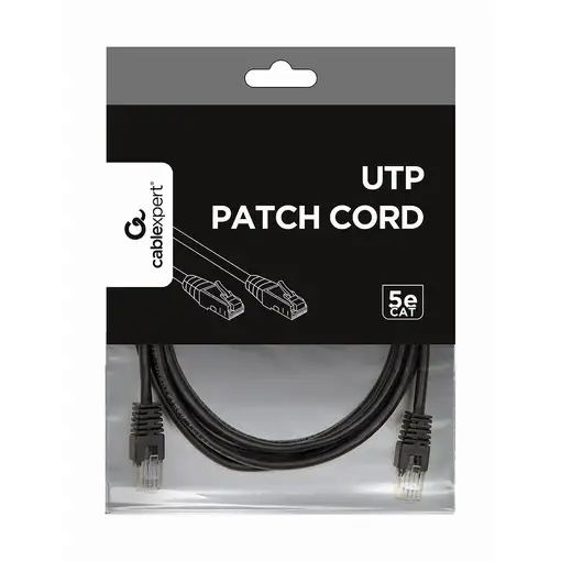Gembird PP12-3M/BK cable de red Negro Cat5e U/UTP (UTP)