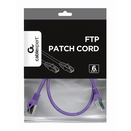 Gembird RJ45/RJ45 Cat6 0.5m cable de red Púrpura 0,5 m F/UTP (FTP)