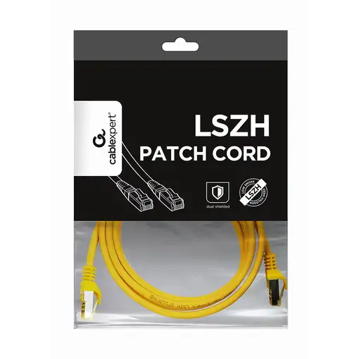 Gembird PP6A-LSZHCU-Y-1.5M cable de red Amarillo 1,5 m Cat6a S/FTP (S-STP)