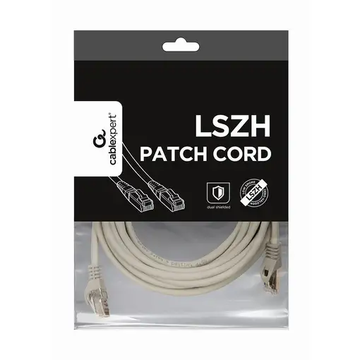 Gembird PP6A-LSZHCU-5M cable de red Gris Cat6 S/FTP (S-STP)