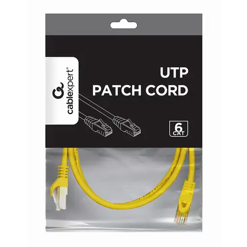 Gembird PP6U-1M cable de red Amarillo Cat6 U/UTP (UTP)