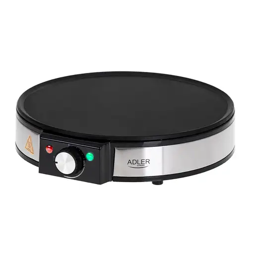 Adler AD 3058 crepera 1 crep(s) 1600 W Negro, Acero inoxidable