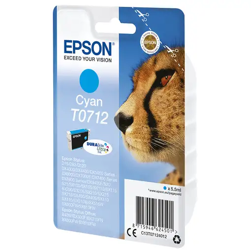 Epson Cartucho T0712 cian
