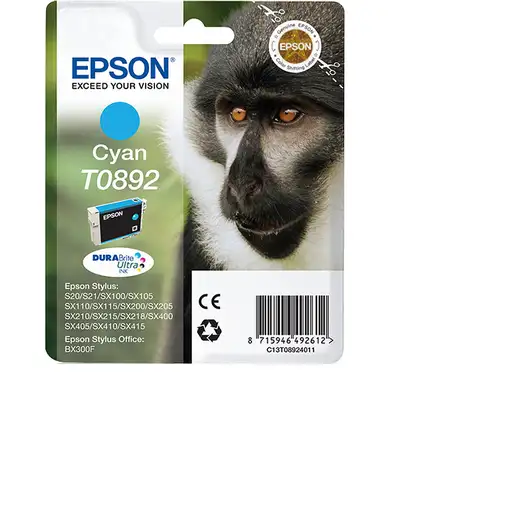 Epson Monkey Cartucho T0892 cian