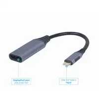 Cablexpert A-USB3C-DPF-01 adaptador de cable de vídeo 0,15 m USB Tipo C DisplayPor
