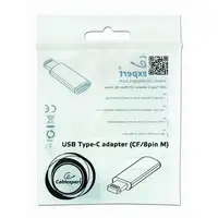 Gembird A-USB-CF8PM-01 cambiador de género para cable USB type-C 8-pin Negro