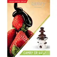 Fuente Chocolate Eléctrica, Cascada 3 Niveles, Capacidad 0,5 Kg, CR 4457, Camry