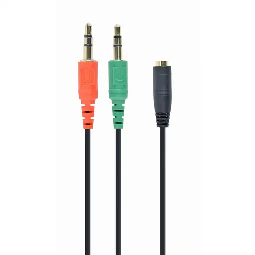 Gembird CCA-418 cable de audio 0,2 m 3,5mm 2 x 3.5mm Negro, Verde, Rojo