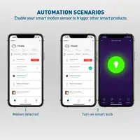 Sensor de movimiento Tellur Smart WiFi, PIR, blanco
