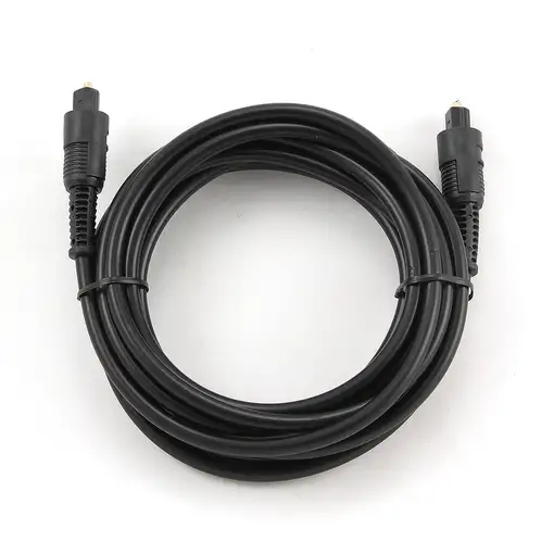 Gembird Toslink, 3m cable de audio Negro