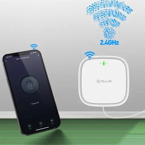 Sensor de gas Tellur Smart WiFi, DC12V 1A, blanco
