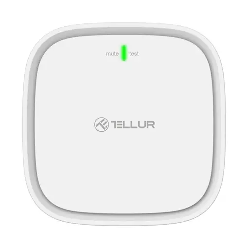 Sensor de gas Tellur Smart WiFi, DC12V 1A, blanco