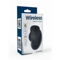 Gembird MUSW-6B-02 ratón Oficina mano derecha RF inalámbrico Óptico 1600 DPI