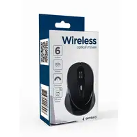 Gembird MUSW-6B-01 ratón Oficina mano derecha RF inalámbrico Óptico 1600 DPI