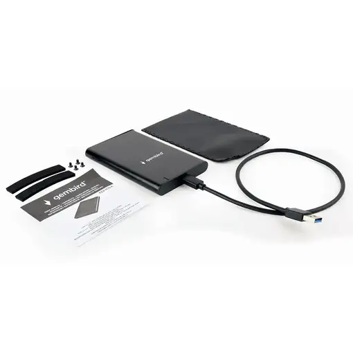 Gembird EE2-U3S-6 caja para disco duro externo Carcasa de disco duro/SSD Negro 2.5