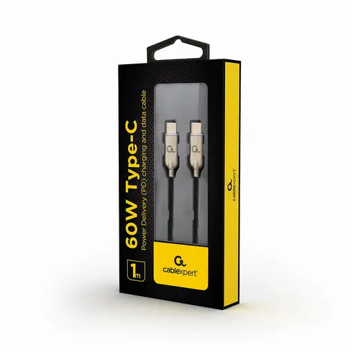 Gembird CC-USB2PD60-CMCM-1M cable USB USB 2.0 USB C Negro Gembird CC-USB2PD60-CMCM-1M cable USB USB 2.0 USB C Negro