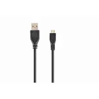 Gembird USB 2.0/microUSB 2.0, 0.3m cable USB 0,3 m USB A Micro-USB B Negro
