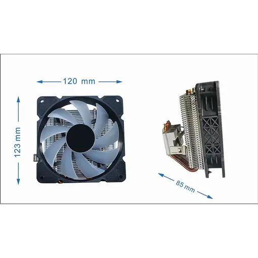Gembird CPU-HURACAN-ARGB-X140 sistema de refrigeración para ordenador Procesador R