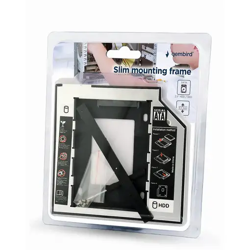 Gembird MF-95-01 panel bahía disco duro 13,3 cm (5.25") Panel de control
