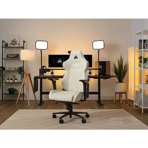 Corsair TC500 LUXE Silla para videojuegos de PC Asiento acolchado Beige