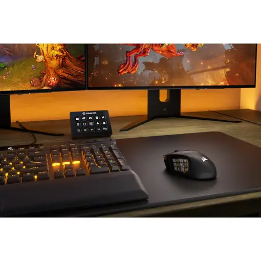 Corsair SCIMITAR ELITE WIRELESS ratón Juego mano derecha RF Wireless + Bluetooth +
