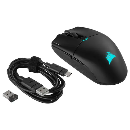 Corsair KATAR ELITE Wireless ratón Juego mano derecha RF Wireless + Bluetooth + US