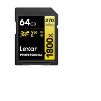 Lexar LSD1800064G-BNNNG memoria flash 64 GB SDXC UHS-II Clase 10